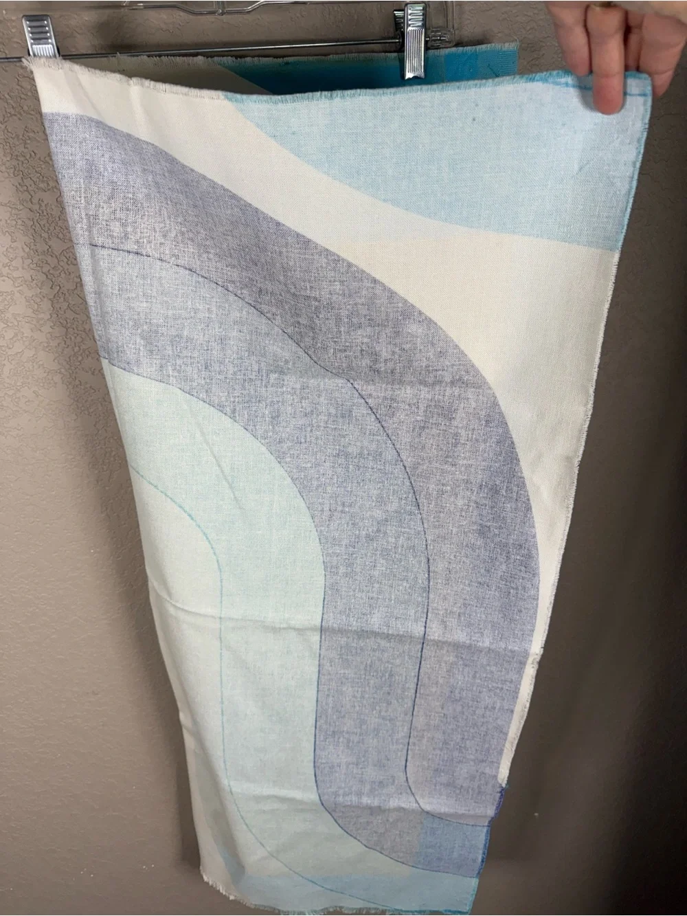Blue Gradient Arch Wall Tapestry Vintage Set of Two